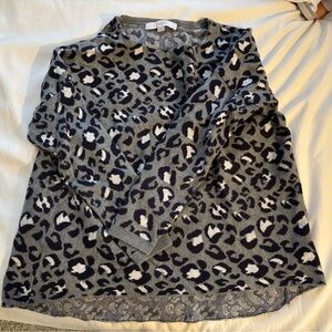Animal print sweater